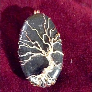 Black stone pendant